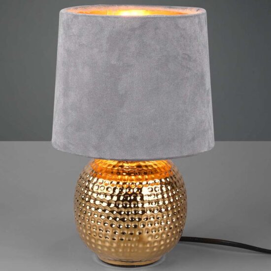 Minimalistyczna Klasyczna Lampa Stołowa Velour z Abażurem w Różnych Kolorach