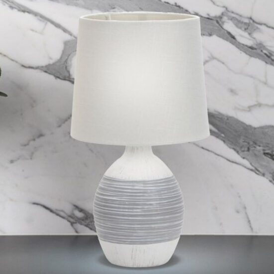 Minimalistyczna Klasyczna Ceramiczna Lampa Stołowa Vase Biała