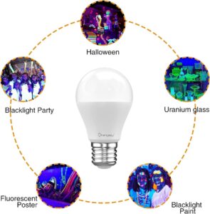 Żarówka LED E27 UV Violet Fioletowa Idealna na Imprezę Nastrojowa i Tworząca Niezwykłą Atmosferę