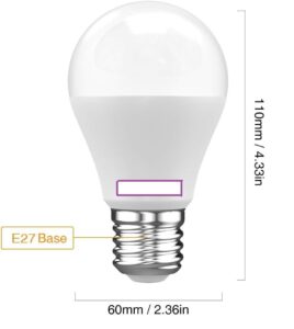 Żarówka LED E27 UV Violet Fioletowa Idealna na Imprezę Nastrojowa i Tworząca Niezwykłą Atmosferę