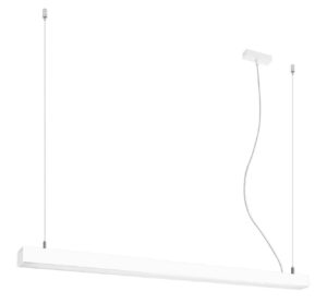 Nowoczesna Minimalistyczna Lampa Wisząca Beam Podłużna LED 4000K Nad Stół w Kolorze Czarnym, Białym i Szarym