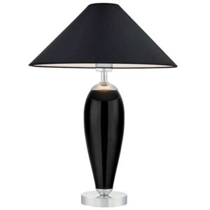 Nowoczesna Elegancka Lampa Stołowa Monk Szklana z Abażurem