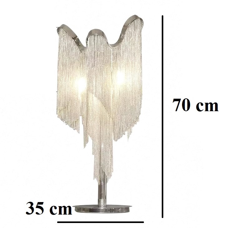 Luksusowa Lampa Stołowa Stream Łańcuch Glamour