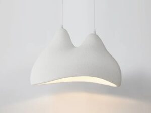 Nowoczesna Lampa Wisząca Wabi-Sabi Twins w Stylu Japońskim w Różnych Kolorach