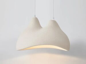 Nowoczesna Lampa Wisząca Wabi-Sabi Twins w Stylu Japońskim w Różnych Kolorach