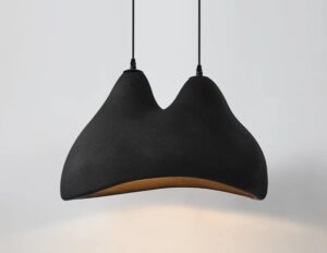 Nowoczesna Lampa Wisząca Wabi-Sabi Twins w Stylu Japońskim w Różnych Kolorach