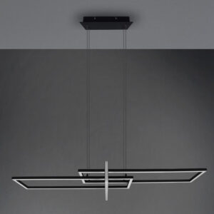 Nowoczesna Lampa Wisząca Variation Żyrandol Loft LED w Kolorze Czarnym i Złotym