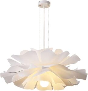 Klasyczna Skandynawska Lampa Wisząca Lotus Flower w Kolorze Białym