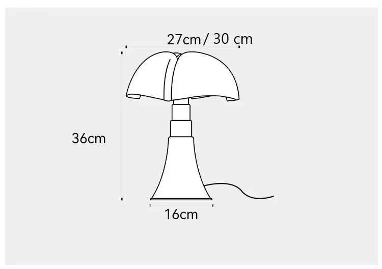 Klasyczna Lampa Stołowa Luce Pipistrello 9 Klasyczna Lampa Stołowa Luce Pipistrello