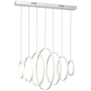 Nowoczesna Dekoracyjna Lampa Wisząca Spring LED 4000K w Kolorze Białym