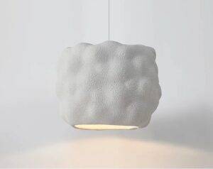 Nowoczesna Lampa Wisząca Wabi-Sabi Block w Stylu Japońskim w Różnych Kolorach