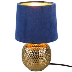 Minimalistyczna Klasyczna Lampa Stołowa Velour z Abażurem w Różnych Kolorach