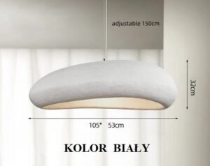 Nowoczesna Podłużna Lampa Wisząca Wabi-Sabi Sorano w Stylu Japońskim w Różnych Kolorach