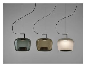 Nowoczesna Szklana Lampa Wisząca Double LED w Różnych Kolorach