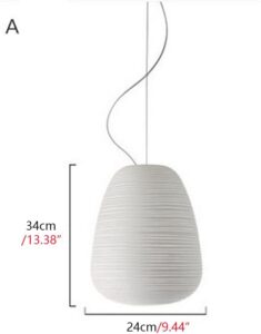 Nowoczesna Skandynawska Szklana Lampa Wisząca Rituals w Kolorze Białym