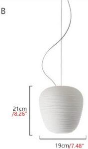 Nowoczesna Skandynawska Szklana Lampa Wisząca Rituals w Kolorze Białym