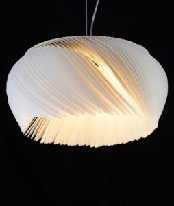 Nowoczesna Akrylowa Lampa Wisząca Astele Żyrandol w Kolorze Białym