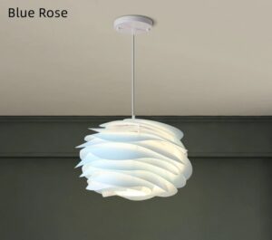 Nowoczesna Skandynawska Akrylowa Lampa Wisząca Rose Żyrandol w Kolorze Białym