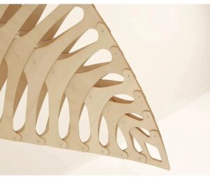 Skandynawska Klasyczna Lampa Wisząca Navicula Żyrandol Bambusowy