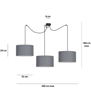 Nowoczesna Klasyczna Lampa Sufitowa Wisząca Roto Pająk w Różnych Kolorach