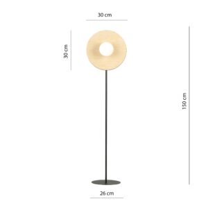 Skandynawska Nowoczesna Lampa Podłogowa Soho w Kolorze Białym i Grafitowym