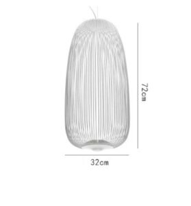 Nowoczesna Minimalistyczna Metalowa Lampa Wisząca Spokes LED w Różnych Kolorach