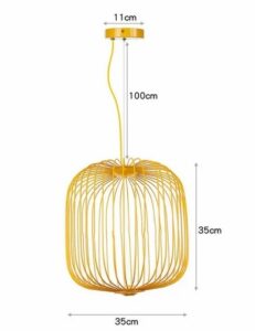 Nowoczesna Minimalistyczna Metalowa Lampa Wisząca Spokes LED w Różnych Kolorach