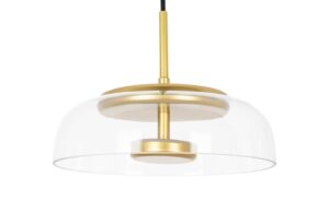 Klasyczna Szklana Lampa Wisząca Fiore LED w Kolorze Złotym