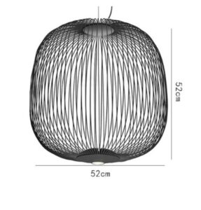 Nowoczesna Minimalistyczna Metalowa Lampa Wisząca Spokes LED w Różnych Kolorach