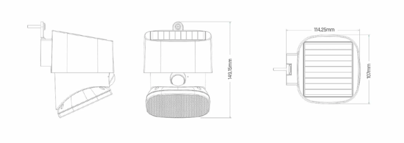 Kinkiet solarny SLC-12WL 12W – 2000lm