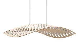 Skandynawska Klasyczna Lampa Wisząca Navicula Żyrandol Bambusowy