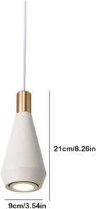 Nowoczesna Skandynawska Designerska Lampa Wisząca Nori w Kolorze Białym i Czarnym