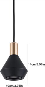 Nowoczesna Skandynawska Designerska Lampa Wisząca Nori w Kolorze Białym i Czarnym