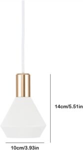 Nowoczesna Skandynawska Designerska Lampa Wisząca Nori w Kolorze Białym i Czarnym