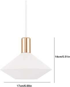 Nowoczesna Skandynawska Designerska Lampa Wisząca Nori w Kolorze Białym i Czarnym