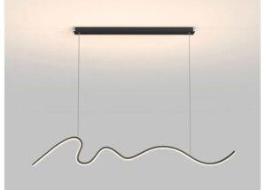 Nowoczesna Skandynawska Designerska Lampa Wisząca Rosa w Kolorze Czarnym i Białym