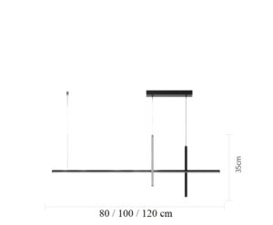 Nowoczesna Skandynawska Designerska Lampa Wisząca Mikado w Kolorze Czarnym i Białym