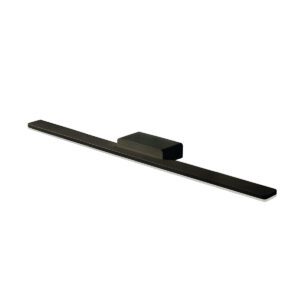 Podłużny Kinkiet Łazienkowy Lampa Ścienna Epsilon IP44 Czarny Nad Lustro 3000K i 4000K