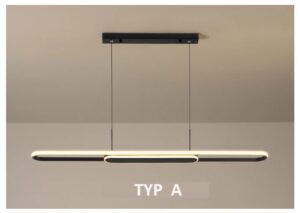 Nowoczesna Skandynawska Designerska Lampa Wisząca Lento w Kolorze Czarnym