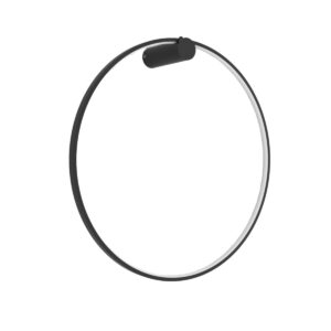 Okrągły Kinkiet Łazienkowy Lampa Ścienna Mirror IP44 Czarny i Biały Ring 3000K