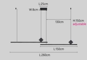 Nowoczesna Skandynawska Designerska Lampa Wisząca Expanda w Kolorze Czarnym