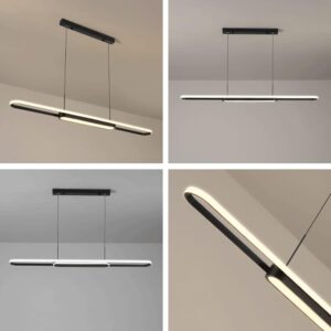 Nowoczesna Skandynawska Designerska Lampa Wisząca Lento w Kolorze Czarnym