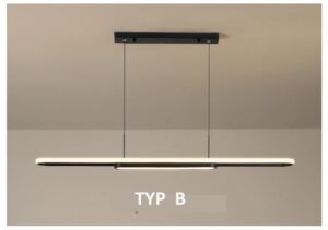 Nowoczesna Skandynawska Designerska Lampa Wisząca Lento w Kolorze Czarnym