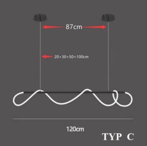 Nowoczesna Skandynawska Lampa Wisząca Tracer Nad Stół Loft