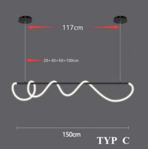 Nowoczesna Skandynawska Lampa Wisząca Tracer Nad Stół Loft