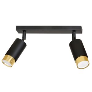 Nowoczesna Lampa Sufitowa Listwa Hiro Metalowa Loft w Kolorze Czarnym i Białym