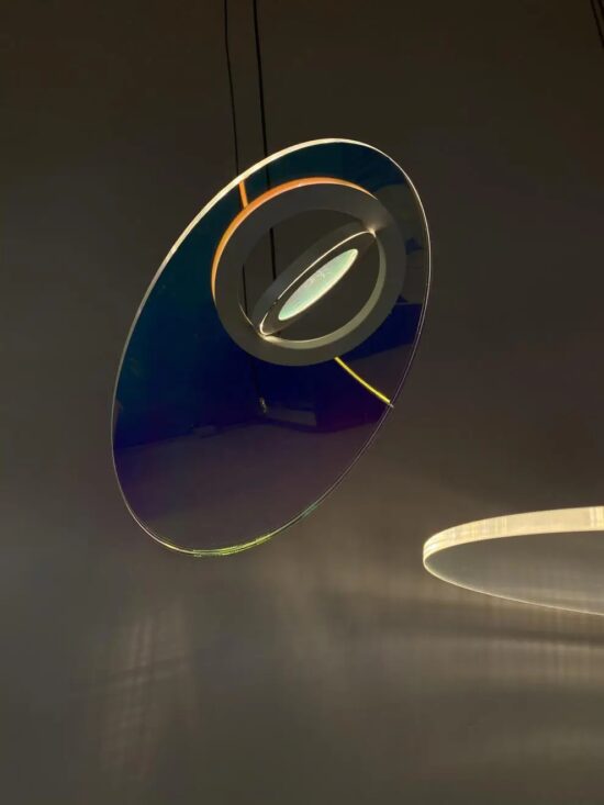 Nowoczesna Przezroczysta Designerska Lampa Wisząca Saturn