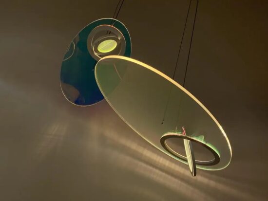 Nowoczesna Przezroczysta Designerska Lampa Wisząca Saturn