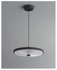 Nowoczesna Skandynawska Minimalistyczna Lampa Wisząca Soleil w Kolorze Czarnym i Szarym