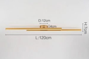 Nowoczesna Skandynawska Minimalistyczna Lampa Sufitowa Panagria w Kolorze Czarnym, Białym i Złotym